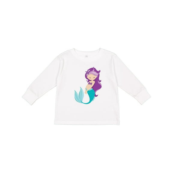 Inktastic Mermaid Girls Long Sleeve Toddler T-Shirt