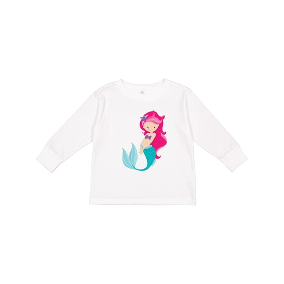 Inktastic Mermaid Girls Long Sleeve Toddler T-Shirt