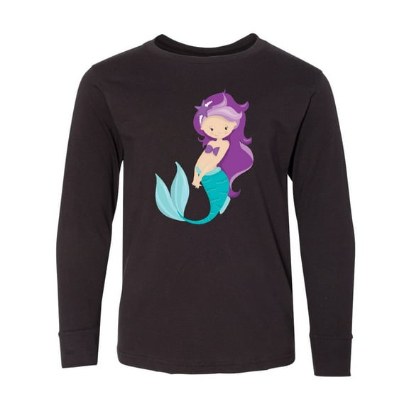 Inktastic Mermaid Long Sleeve Youth T-Shirt
