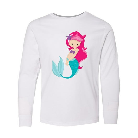 Inktastic Mermaid Long Sleeve Youth T-Shirt