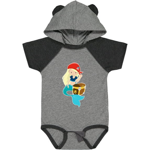Inktastic Mermaid Pirate Boys or Girls Baby Bodysuit