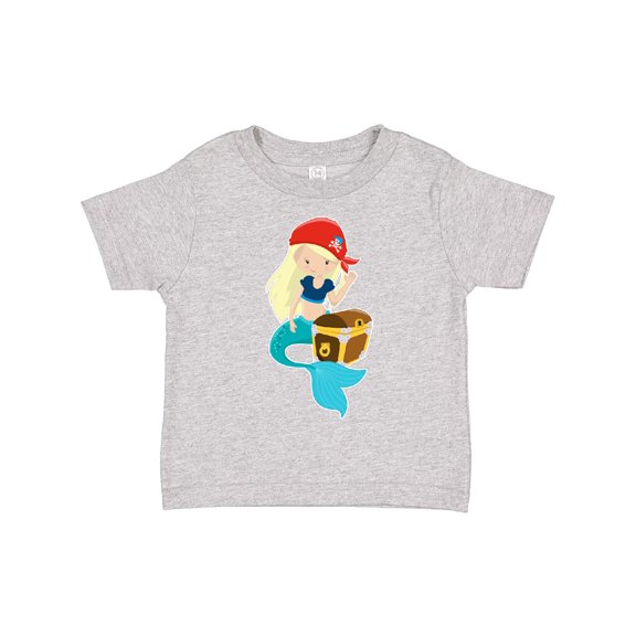 Inktastic Mermaid Pirate Boys or Girls Toddler T-Shirt