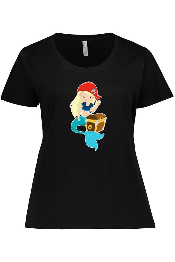 Mermaid Pirate Women's Plus Size T-Shirt