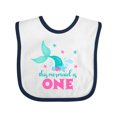 thumbnail image 1 of Inktastic Mermaid Tail 1st Birthday Girls Baby Bib, 1 of 4