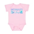 thumbnail image 1 of Inktastic Mermaid Vibes Text in Blues Boys or Girls Baby Bodysuit, 1 of 5