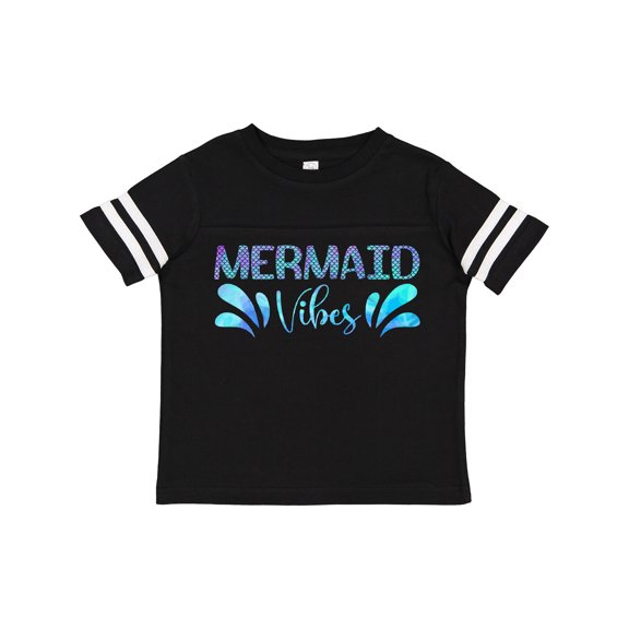 Inktastic Mermaid Vibes Text in Blues Boys or Girls Toddler T-Shirt