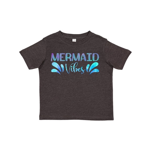 Inktastic Mermaid Vibes Text in Blues Boys or Girls Toddler T-Shirt