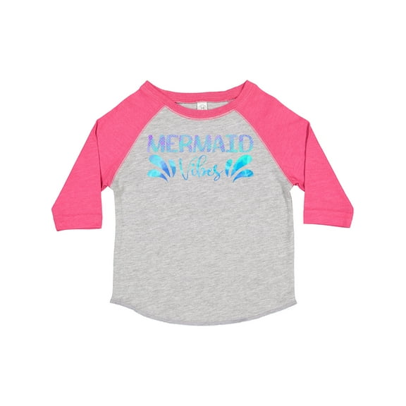 Inktastic Mermaid Vibes Text in Blues Boys or Girls Toddler T-Shirt