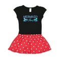thumbnail image 1 of Inktastic Mermaid Vibes Text in Blues Gift Toddler Girl Dress, 1 of 4