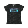 thumbnail image 1 of Inktastic Mermaid Vibes Text in Blues Women's T-Shirt, 1 of 5
