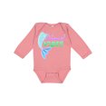 thumbnail image 1 of Inktastic Mermaid Vibes- mermaid tail Girls Long Sleeve Baby Bodysuit, 1 of 5