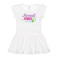 thumbnail image 1 of Inktastic Mermaid Vibes with Tail and Seashell Girls Baby Dress, 1 of 5