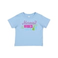 thumbnail image 1 of Inktastic Mermaid Vibes with Tail and Seashell Girls Baby T-Shirt, 1 of 5