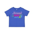 thumbnail image 1 of Inktastic Mermaid Vibes with Tail and Seashell Girls Toddler T-Shirt, 1 of 5