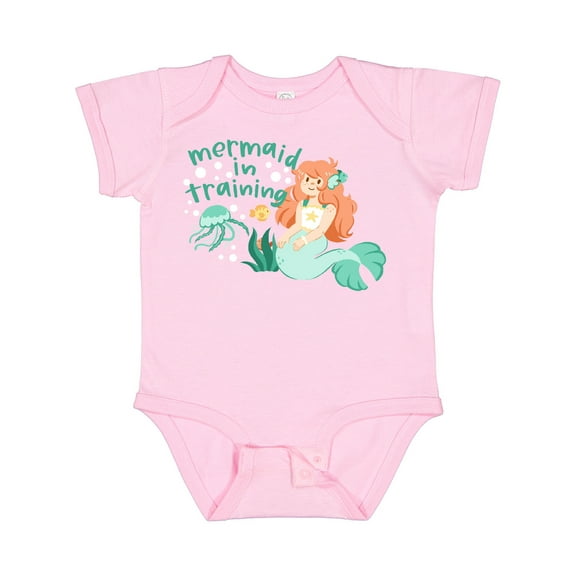 Inktastic Mermaid in Training Boys or Girls Baby Bodysuit