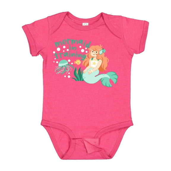 Inktastic Mermaid in Training Boys or Girls Baby Bodysuit