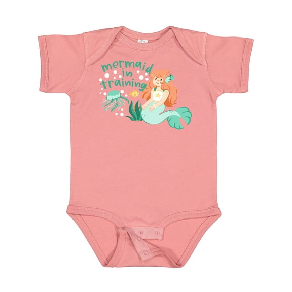 Inktastic Mermaid in Training Boys or Girls Baby Bodysuit