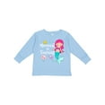 thumbnail image 1 of Inktastic Mermaid in Training Girls Long Sleeve Toddler T-Shirt, 1 of 5