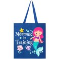 thumbnail image 1 of Inktastic Mermaid in Training Tote Bag, 1 of 3