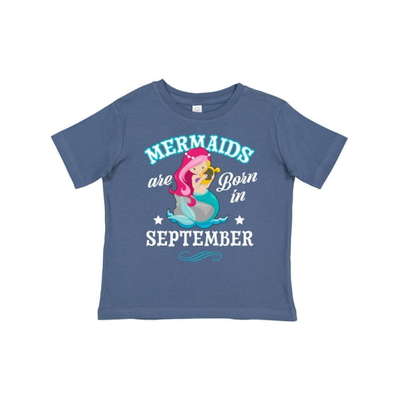 Inktastic Mermaids Are Born in September Birthday Girls Toddler T-Shirt