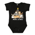 thumbnail image 1 of Inktastic Merry Catmas with Cat Tree and Yellow Star Boys or Girls Baby Bodysuit, 1 of 5