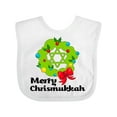 thumbnail image 1 of Inktastic Merry Chrismukkah Boys or Girls Baby Bib, 1 of 4