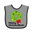 thumbnail image 1 of Inktastic Merry Chrismukkah Boys or Girls Baby Bib, 1 of 4