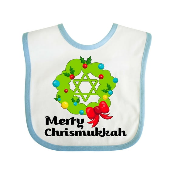 Inktastic Merry Chrismukkah Boys or Girls Baby Bib
