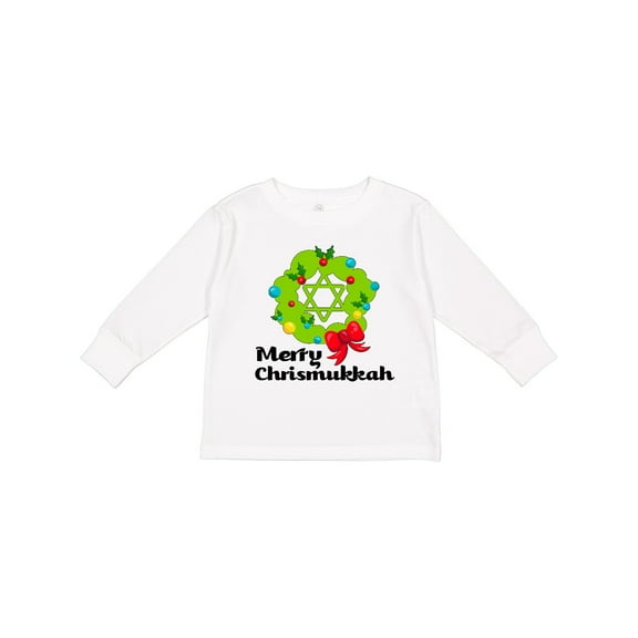 Inktastic Merry Chrismukkah Boys or Girls Long Sleeve Toddler T-Shirt
