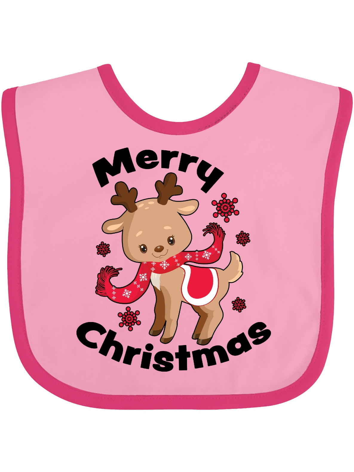 Inktastic Merry Christmas Baby Reindeer with Snowflakes Gift Baby Boy