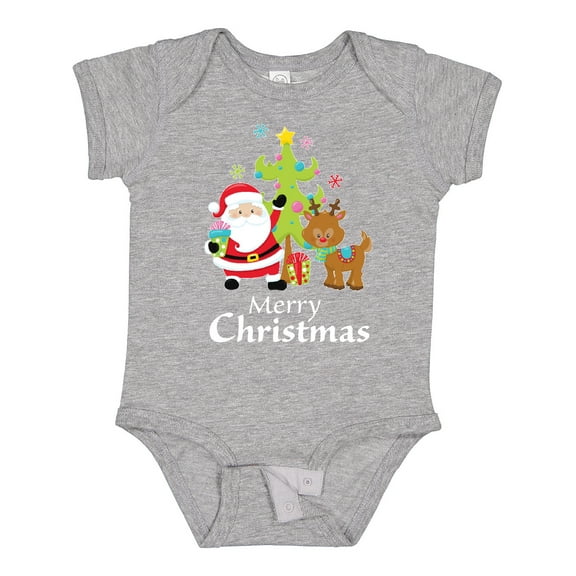 Inktastic Merry Christmas Boys or Girls Baby Bodysuit