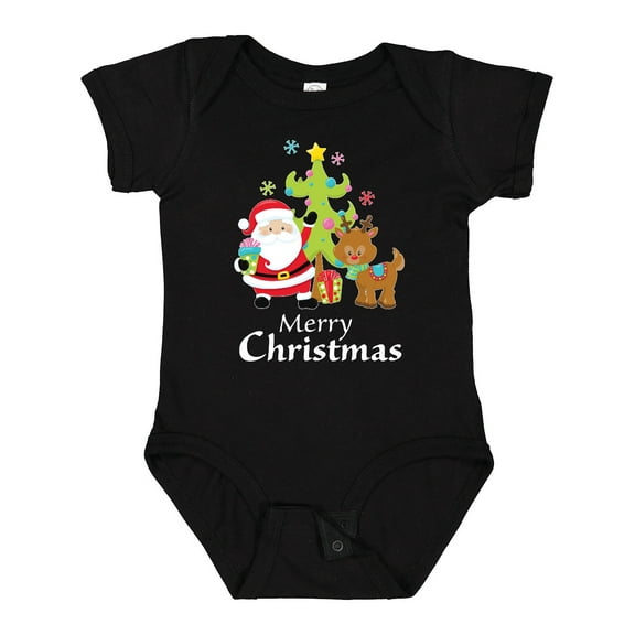 Inktastic Merry Christmas Boys or Girls Baby Bodysuit