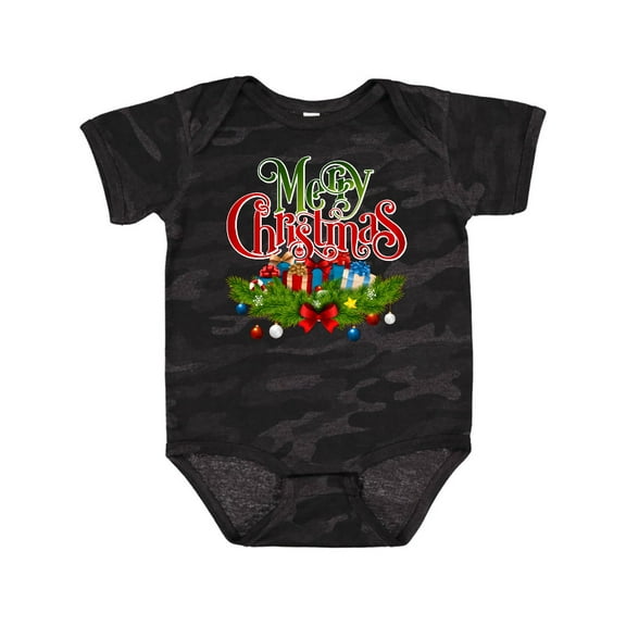 Inktastic Merry Christmas Boys or Girls Baby Bodysuit