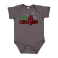 thumbnail image 1 of Inktastic Merry Christmas Buffalo Plaid Cross with Snowflakes Boys or Girls Baby Bodysuit, 1 of 5