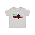 thumbnail image 1 of Inktastic Merry Christmas Buffalo Plaid Cross with Snowflakes Boys or Girls Baby T-Shirt, 1 of 5