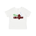 thumbnail image 1 of Inktastic Merry Christmas Buffalo Plaid Cross with Snowflakes Boys or Girls Baby T-Shirt, 1 of 5