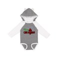 thumbnail image 1 of Inktastic Merry Christmas Buffalo Plaid Cross with Snowflakes Boys or Girls Long Sleeve Baby Bodysuit, 1 of 5