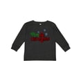 thumbnail image 1 of Inktastic Merry Christmas Buffalo Plaid Cross with Snowflakes Boys or Girls Long Sleeve Toddler T-Shirt, 1 of 5