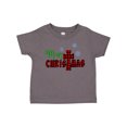 thumbnail image 1 of Inktastic Merry Christmas Buffalo Plaid Cross with Snowflakes Boys or Girls Toddler T-Shirt, 1 of 5