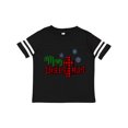 thumbnail image 1 of Inktastic Merry Christmas Buffalo Plaid Cross with Snowflakes Boys or Girls Toddler T-Shirt, 1 of 5