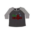 thumbnail image 1 of Inktastic Merry Christmas Buffalo Plaid Cross with Snowflakes Women's Plus Size T-Shirt, 1 of 5