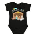 thumbnail image 1 of Inktastic Merry Christmas Cute Nativity Scene Boys or Girls Baby Bodysuit, 1 of 5