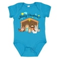 thumbnail image 1 of Inktastic Merry Christmas Cute Nativity Scene Boys or Girls Baby Bodysuit, 1 of 5