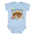 thumbnail image 1 of Inktastic Merry Christmas Cute Nativity Scene Boys or Girls Baby Bodysuit, 1 of 5
