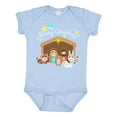 thumbnail image 1 of Inktastic Merry Christmas Cute Nativity Scene Boys or Girls Baby Bodysuit, 1 of 5