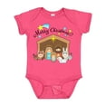 thumbnail image 1 of Inktastic Merry Christmas Cute Nativity Scene Boys or Girls Baby Bodysuit, 1 of 5