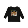 thumbnail image 1 of Inktastic Merry Christmas Cute Nativity Scene Boys or Girls Long Sleeve Toddler T-Shirt, 1 of 5