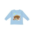 thumbnail image 1 of Inktastic Merry Christmas Cute Nativity Scene Boys or Girls Long Sleeve Toddler T-Shirt, 1 of 5