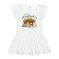 thumbnail image 1 of Inktastic Merry Christmas Cute Nativity Scene Girls Baby Dress, 1 of 5
