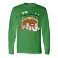 thumbnail image 1 of Inktastic Merry Christmas Cute Nativity Scene Long Sleeve T-Shirt, 1 of 5